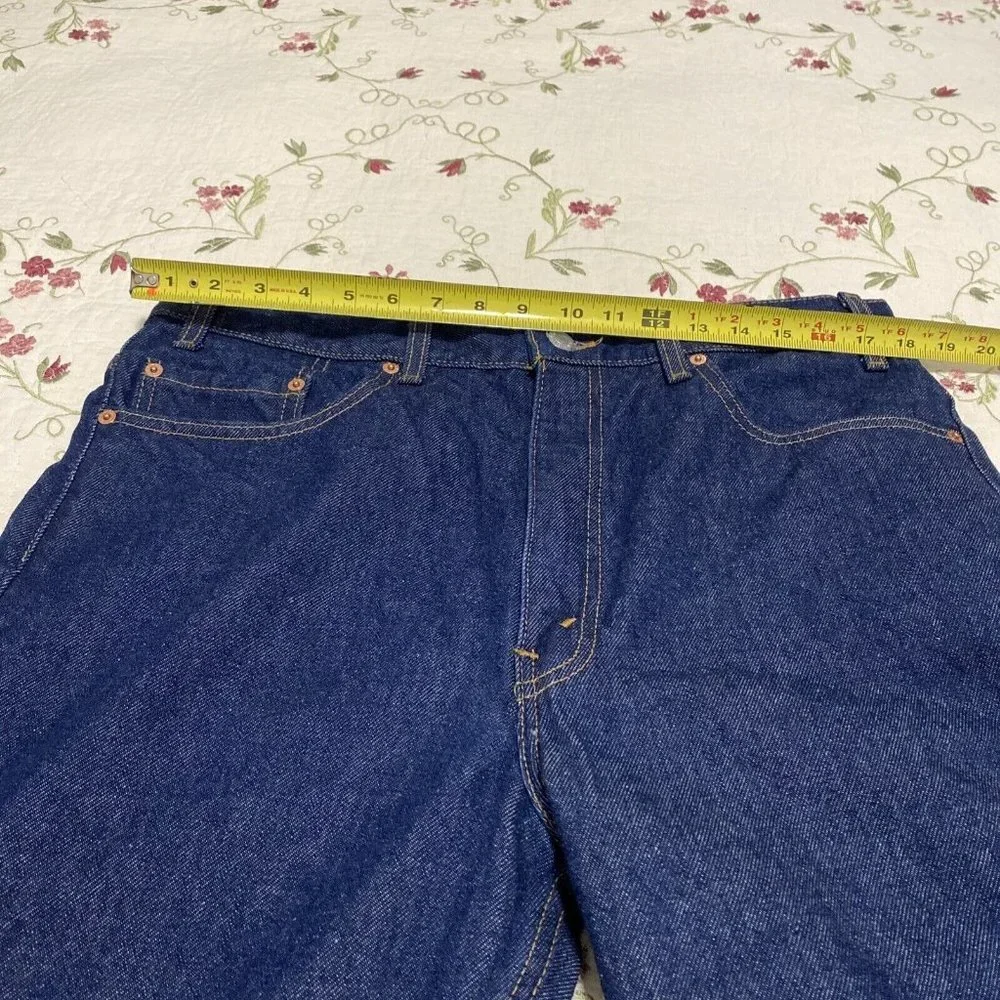 Levi's 517 Blue Jeans Dark Wash Size 38 x 36 Blue Made in USA Boot Cut Vintage